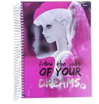 Caderno Da Barbie Fashion 200 Folhas 10 Materias Universitario