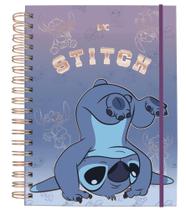 Caderno DAC Smart Universitário Disney Stitch com folhas reposicionáveis (Azul e Rosa) 90g