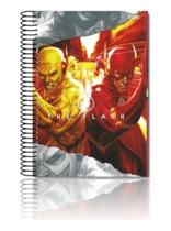 Caderno Dc The Flash 15 Matérias Capa Dura Com Adesivo