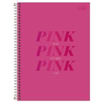 Caderno de 01 materia 80f love pink cd capa sortidas