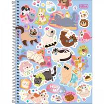 Caderno De 01 Materias Feminino Hug Me 80fls Capas Sortidas