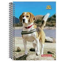Caderno de 10 Matérias Cães e Gatos 160 Folhas Capa Dura Caderno de 10 Matérias Cães e Gatos 160 Folhas Capa Dura