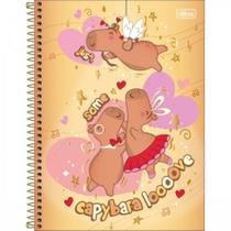 Caderno De 10 Materias Femnino Capyclub 160fls Capas Sortidas