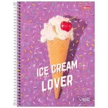 Caderno De 10 Materias Vibe Feminino 160fls Capas Sortidas