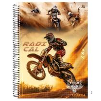 Caderno De 15 Materias Capa Dura 240fls Motos Capas Sortidas