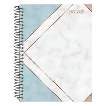 Caderno De 15 Matérias Capa Dura Espiral 240 Folhas Elegance