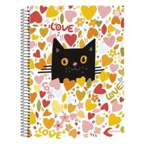 Caderno De 20 Materias Ades Kbom Feminino 400fls Capa Sortida