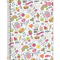 Caderno De 20 Materias Feminino 400fls Tilibra D+ Capa Sortida Caderno De 20 Materias Feminino 400fls Tilibra D+ Capa Sortida