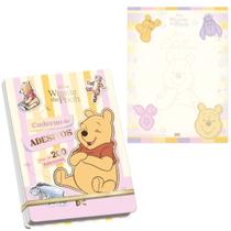 Caderno de adesivos + papel de carta - ursinho pooh - dac