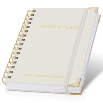 Caderno de agenda diária ZICOTO Aesthetic com programação horária