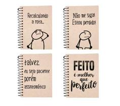 Caderno de anotação bento flork - kit