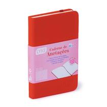 Caderno De Anotacoes 96fls Pautado Vermelho