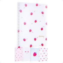 Caderno De Anotações Espiral 1 Matéria Capa Plástic Feminino