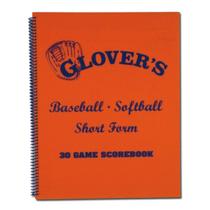 Caderno de Anotações Glover's Short Form para Beisebol e Softbol 30 Jogos Caderno de Anotações Glover's Short Form para Beisebol e Softbol 30 Jogos