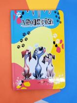 Caderno de Anotações sem pauta folha lisa Cachorro cachorrinho fofo dos dogs papelaria material escolar e escritório pre