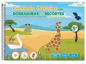 Caderno de atividades dobraduras e recortes dplex 60 folhas contando historias +5 anos animativa sd inovações gráficas