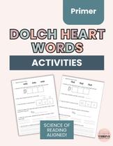 Caderno de atividades Independently Published Dolch Heart Words Primer