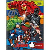 Caderno de caligrafia brochura 40 fls capa dura Avengers Tilibra