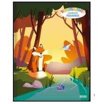 Caderno De Caligrafia Costurado Dominguinhos 40fls Cd Sortido