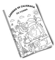 Caderno de Caligrafia de Forma e Numerais Infantil - Impressões Papaléguas