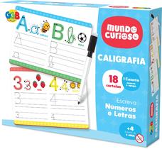 Caderno De Caligrafia GGB Infantil Educativo Treino Escrita Aprendizado Escolar