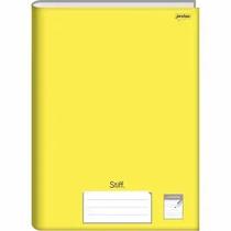 Caderno de caligrafia Jandaia universitário stiff amarelo