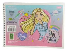 Caderno De Cartografia Capa Flexível Barbie - 48 Fls Foroni