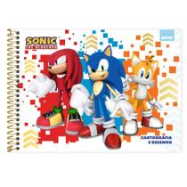 Caderno de Cartografia Desenho Capa Dura 48 Folhas Sonic Caderno de Cartografia Desenho Capa Dura 48 Folhas Sonic