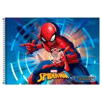 Caderno de Cartografia e Desenho 80 folhas Homem Aranha - Tilibra