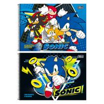 Caderno de Cartografia e Desenho Capa Dura Sonic 80 Fls Tilibra