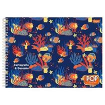 Caderno de Cartografia e Desenho CD 96 Folhas Pop Collection Foroni