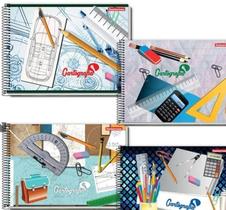 Caderno de Cartografia e Desenho Espiral 96fls- 6un Sortidos