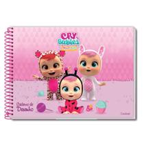 Caderno de Cartografia e Desenho Espiral Capa Dura 80 Folhas Cry Babies CREDEAL