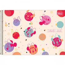 Caderno de cartografia e desenho espiral capa dura minnie 80 folhas cód: 309206