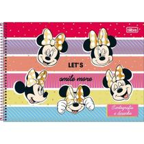 Caderno de Cartografia e Desenho Espiral Capa Dura Minnie 80 Folhas TILIBRA