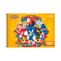 Caderno De Cartografia E Desenho Espiral Capa Dura Sonic 80 Folhas ESTAMPA 2 Caderno De Cartografia E Desenho Espiral Capa Dura Sonic 80 Folhas ESTAMPA 2