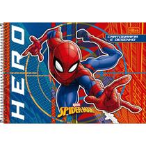 Caderno de Cartografia e Desenho Espiral Capa Dura Spider-Man 80 Folhas - Fundo Azul E Vermelho - Hero Caderno de Cartografia e Desenho Espiral Capa Dura Spider-Man 80 Folhas - Fundo Azul E Vermelho - Hero