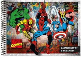 Caderno De Cartografia E Desenho Marvel 80 Folhas - Foroni