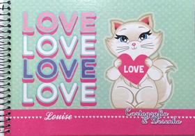 Caderno de Cartografia e Desenho Máxima 96 folhas Capa Dura Fem.