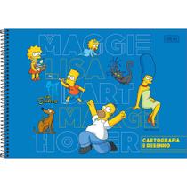 Caderno De Cartografia E Desenho Tilibra Simpsons 80 Fls Espiral 342301
