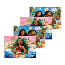 Caderno de Cartografia Tilibra Espiral - Capa Dura Sem Seda Moana 80 Folhas - Embalagem com 4 Unidades