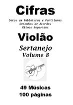 Caderno de Cifras e Solos Sertanejo Violão Volume 8