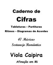 Caderno de Cifras Viola Caipira 47 Músicas