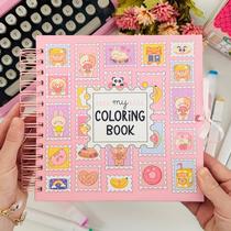 Caderno de colorir divertido ursinhos kawaii
