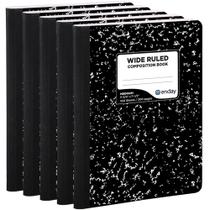 Caderno de composição Enday Wide Ruled de 100 folhas (pacote com 5)