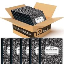 Caderno de composição Rosmonde, pacote com 12, College Ruled, 200p Caderno de composição Rosmonde, pacote com 12, College Ruled, 200p