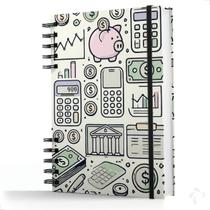 Caderno De Controle De Caixa Capa Dura Fluxo Diário Pig