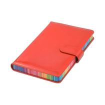 Caderno De Couro Iridescente Com Fecho, Folhas Soltas, Diário Premium Para Negócios E Estudantes,