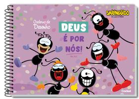 Caderno de Desenho 60 folhas Espiral Smilinguido Capa Dura Credeal
