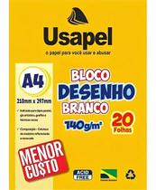 Caderno de Desenho A4 Branco 140g Usapel Caderno de Desenho A4 Branco 140g Usapel